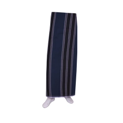STRIPE BLACK & NAVY COTTON LUNGI 